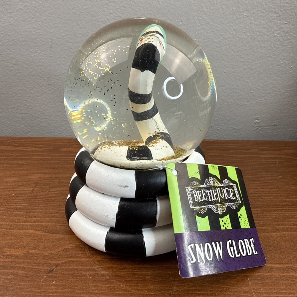 Beetlejuice Sand Worm Snow Globe 5”