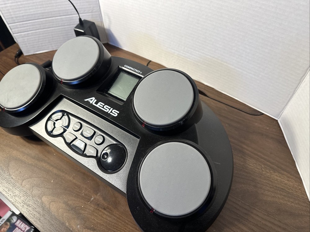 Alesis CompactKit 4 Electronic Drum Kit – Portable Tabletop Digital Drum Set