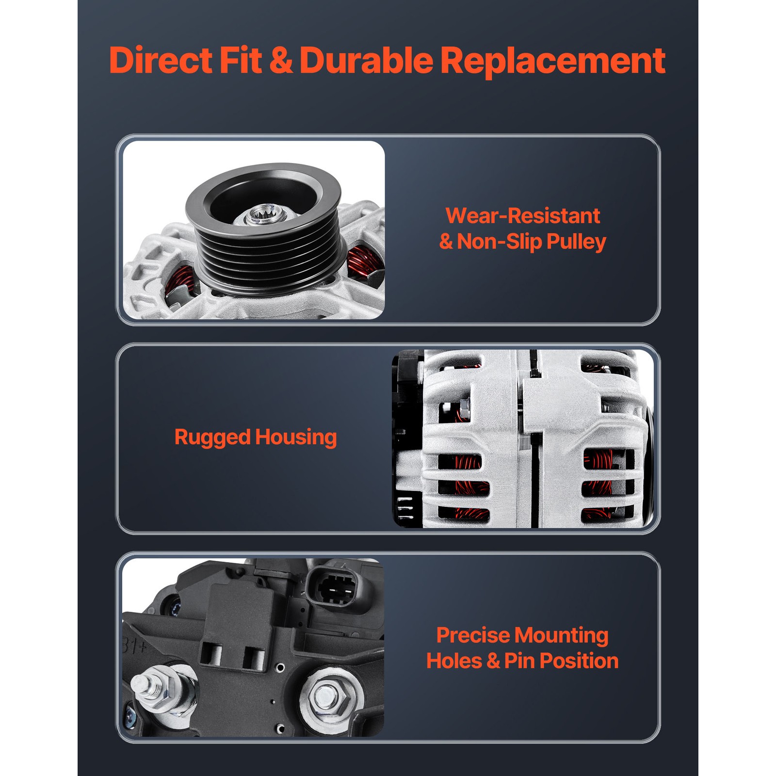 New Car Alternator fit Chevrolet Impala Monte Carlo 3.5L 3.9L 2006-2011 11185