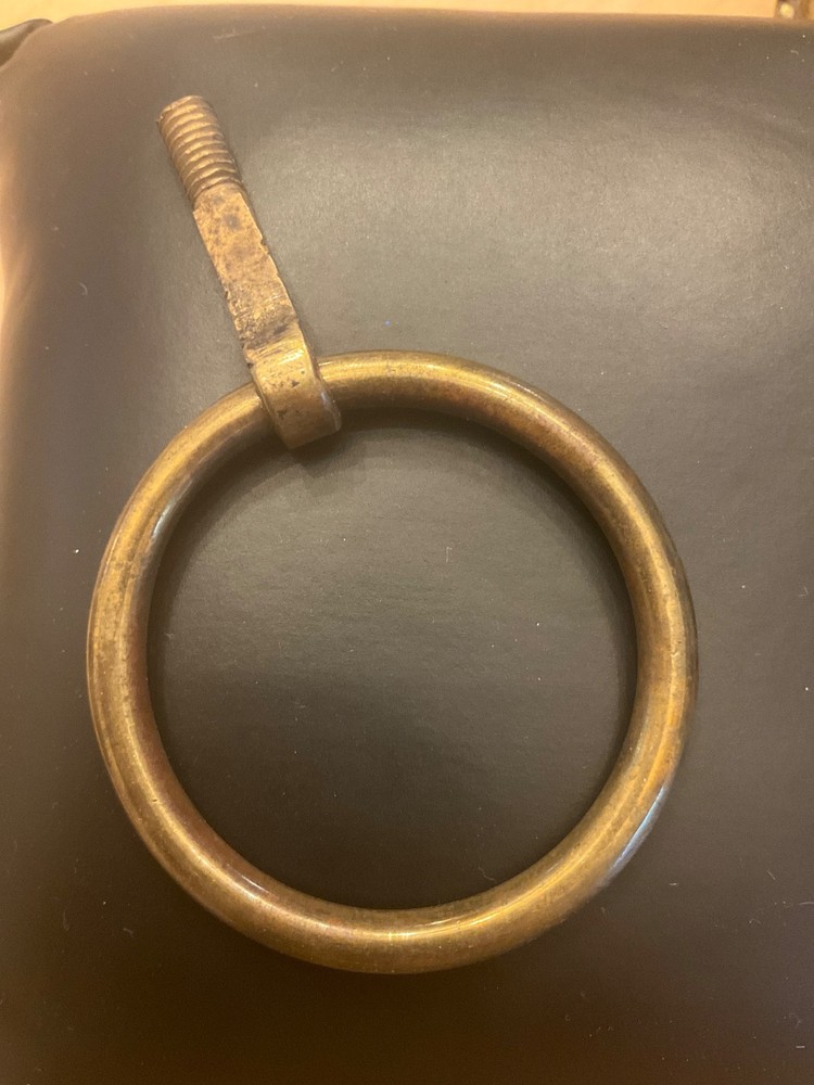 Single Post Drawer Pull Sheraton Pull Furniture Drawer Pull Cabinet Pull Brass