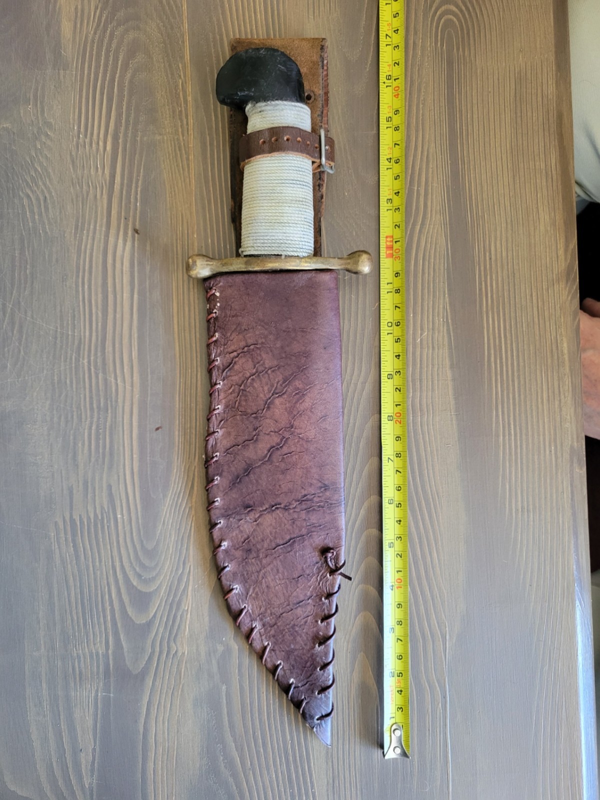 UNIQUE! WWII Case V-44 Bowie Knife w/Custom Sheath