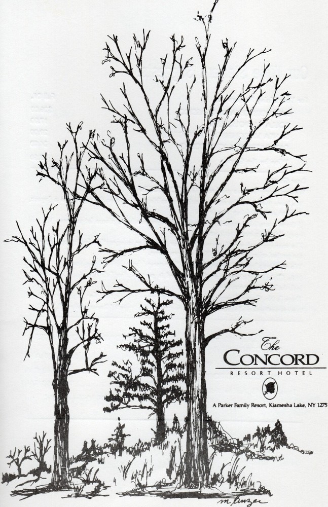 The Concord Hotel Dinner Menu