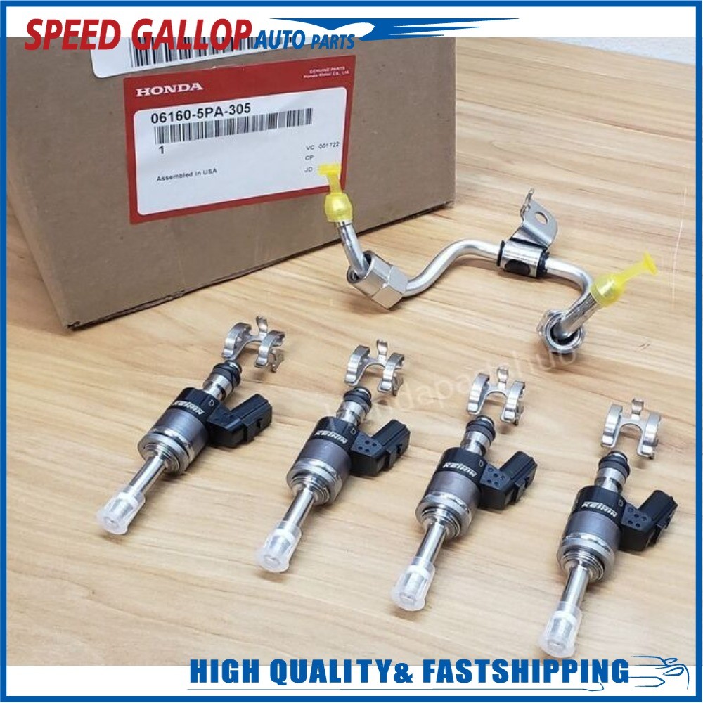 Genuine Honda OEM Fuel Injector Kit For 1.5 L Turbo Injector Set & Fuel Pipe New