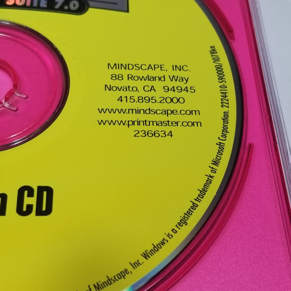 Printmaster Desktop Publishing Art Suite 7.0 Complete Software CD ROM Windows 95