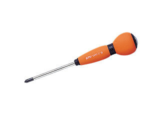 KTC D8P2-2, Soft Round Grip Screwdriver, Cross Tip, Phillips #2
