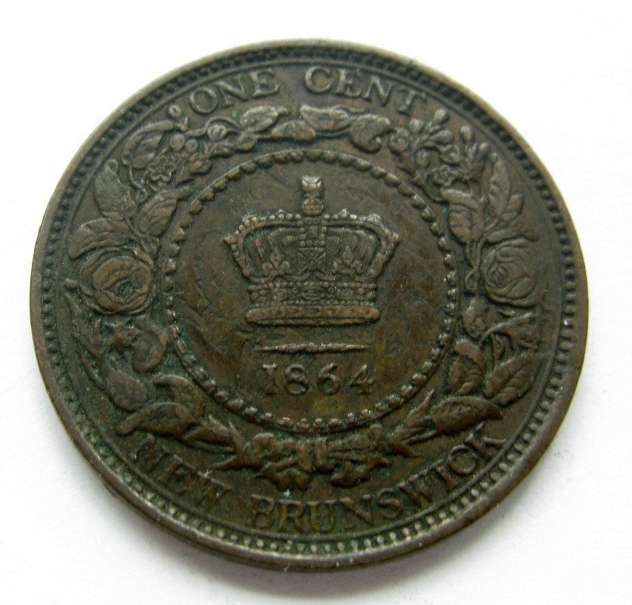 1864 New Brunswick Large One cent