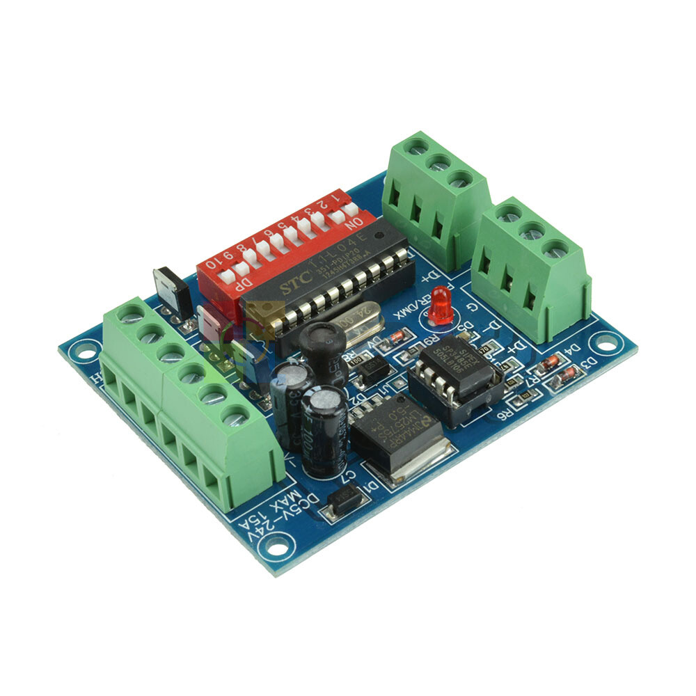 Decoder DMX512 3 Channel RGBW Controller Board LED Stage Lighting CMOS Output