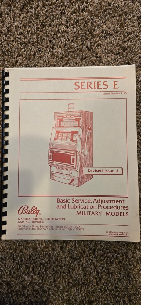 Slot machine test set for electrical operations