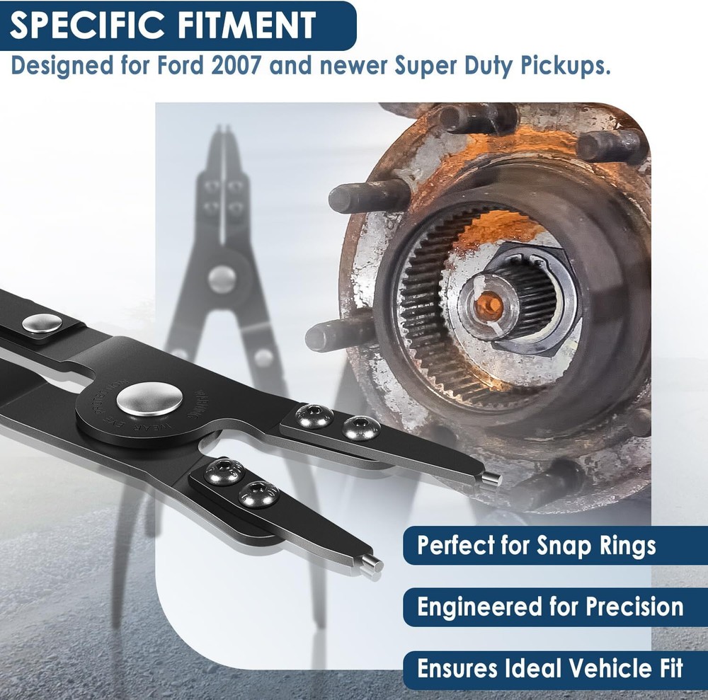 Spindle Large Snap Ring/ Retaining Ring Pliers for Ford Super Duty #38700