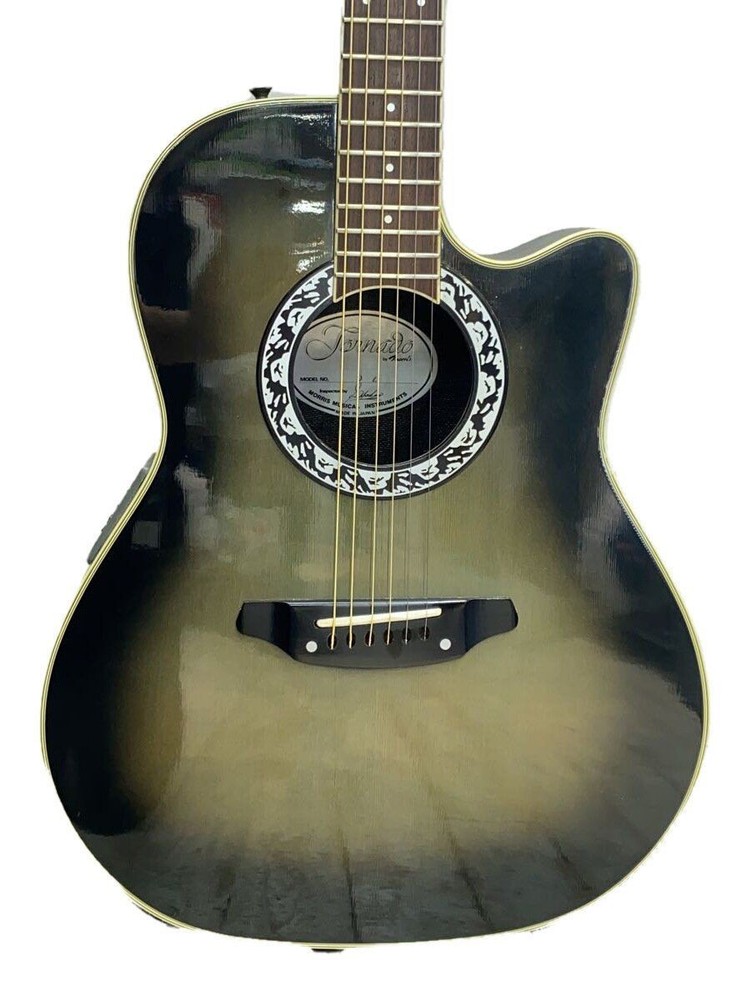 MORRIS ELEACO Tornado ECLIPSE DZ Black 6 String 9V Battery x1 Used