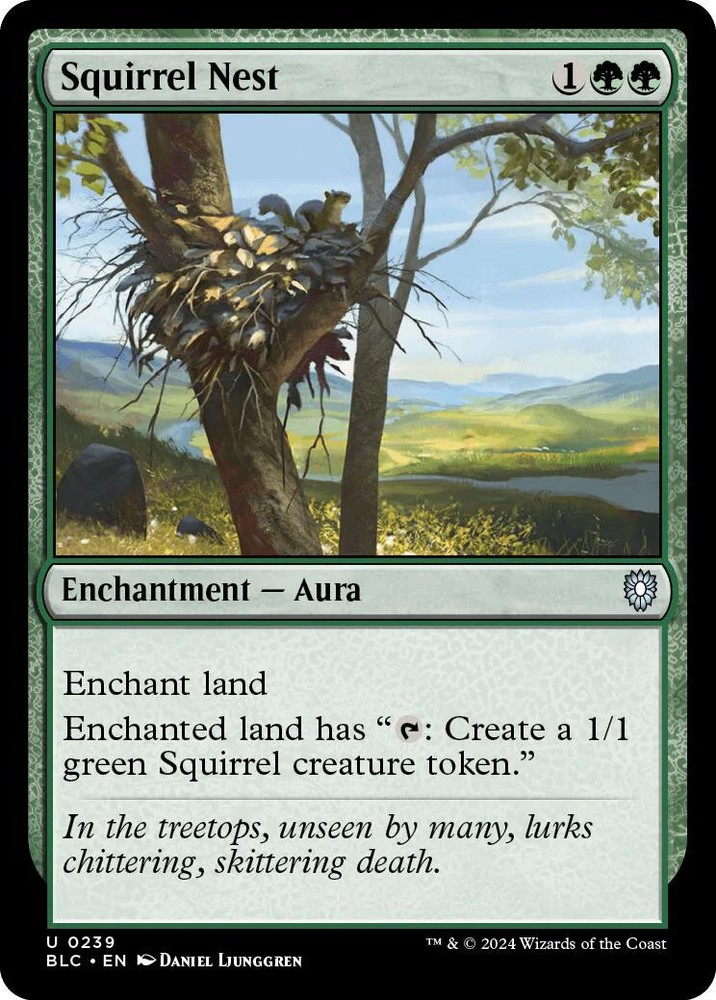 Squirrel Nest [Bloomburrow Commander] Magic MTG