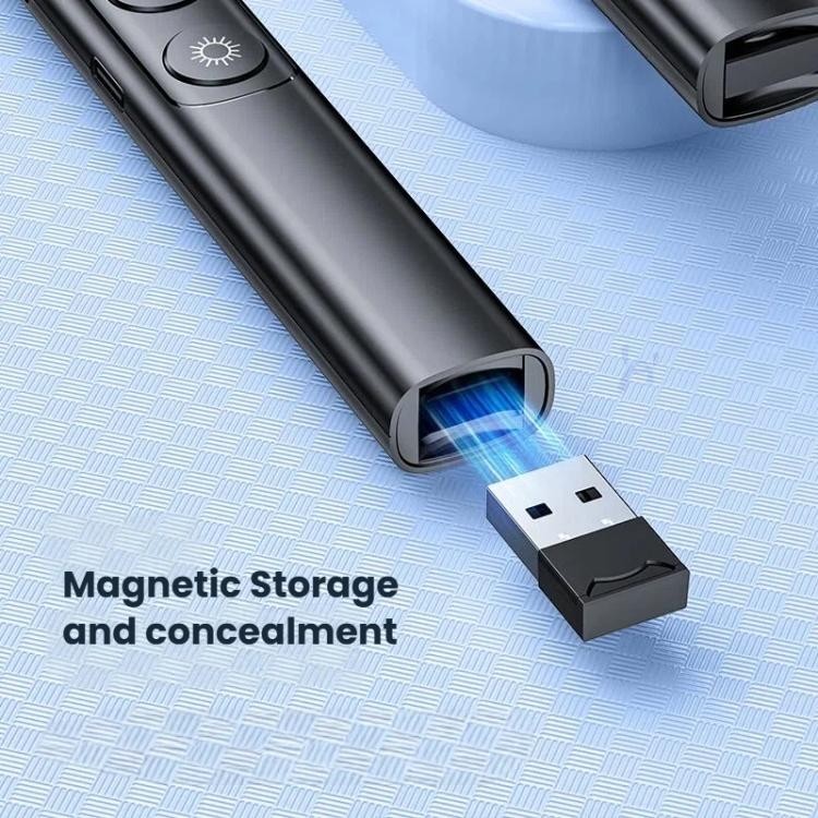 Wireless Presentation Remote Laser Pointer Rechargeable RF 2.4GHz 100M Range