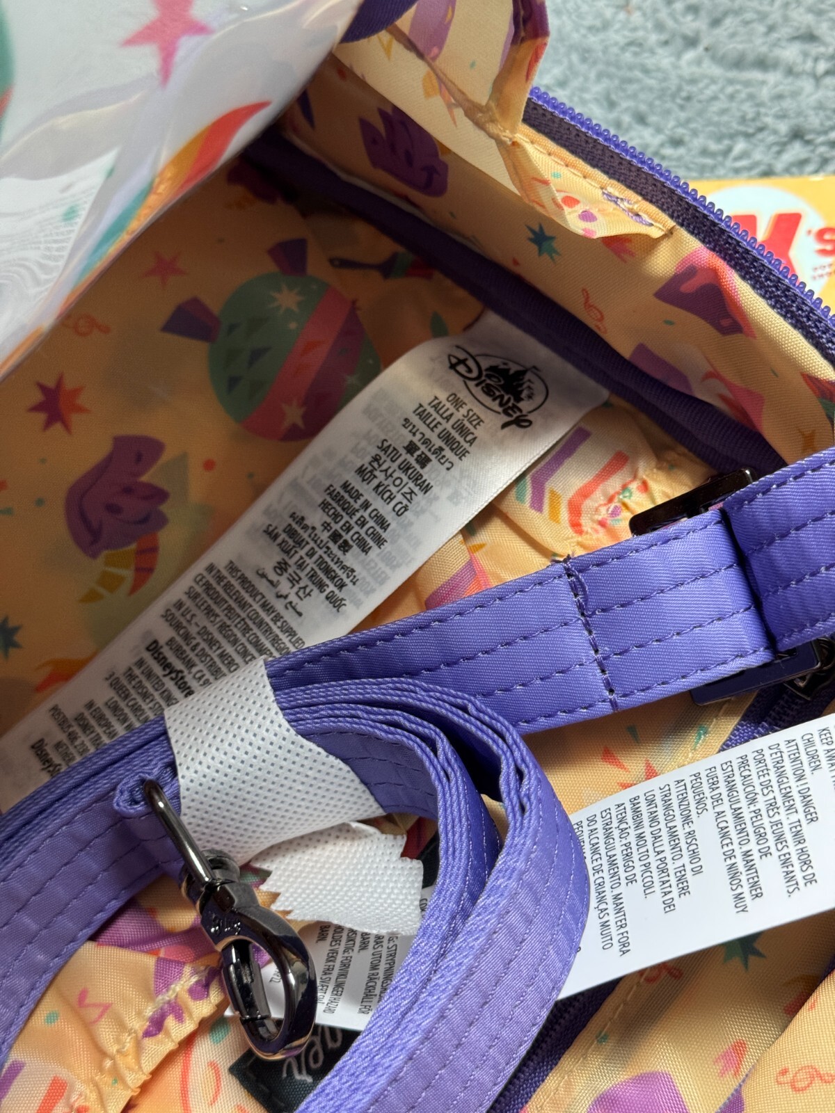 NEW Disney Figment Lug Crossbody Bag Festival of the Arts Epcot 2025 Purple