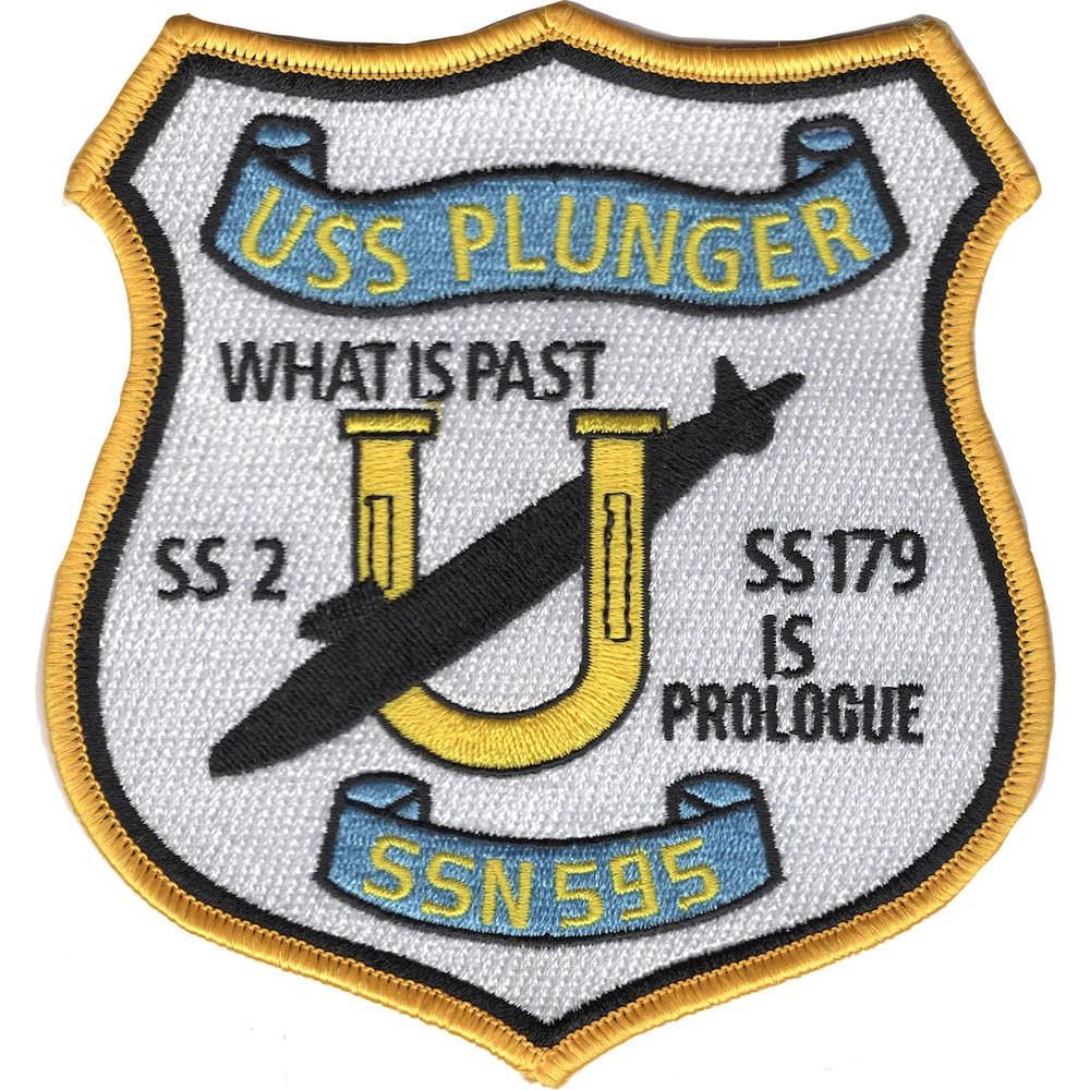 SSN-595 USS Plunger Patch - Version B
