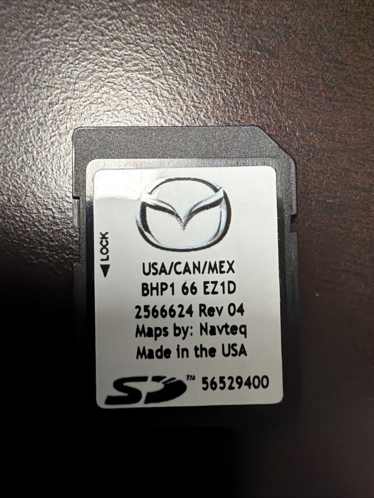 Mazda navigation Map data BHP166EZ1D Sd card