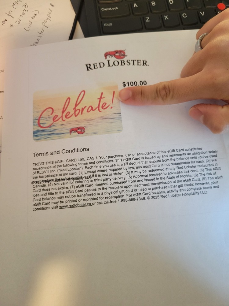 Red Lobster E-Gift Card