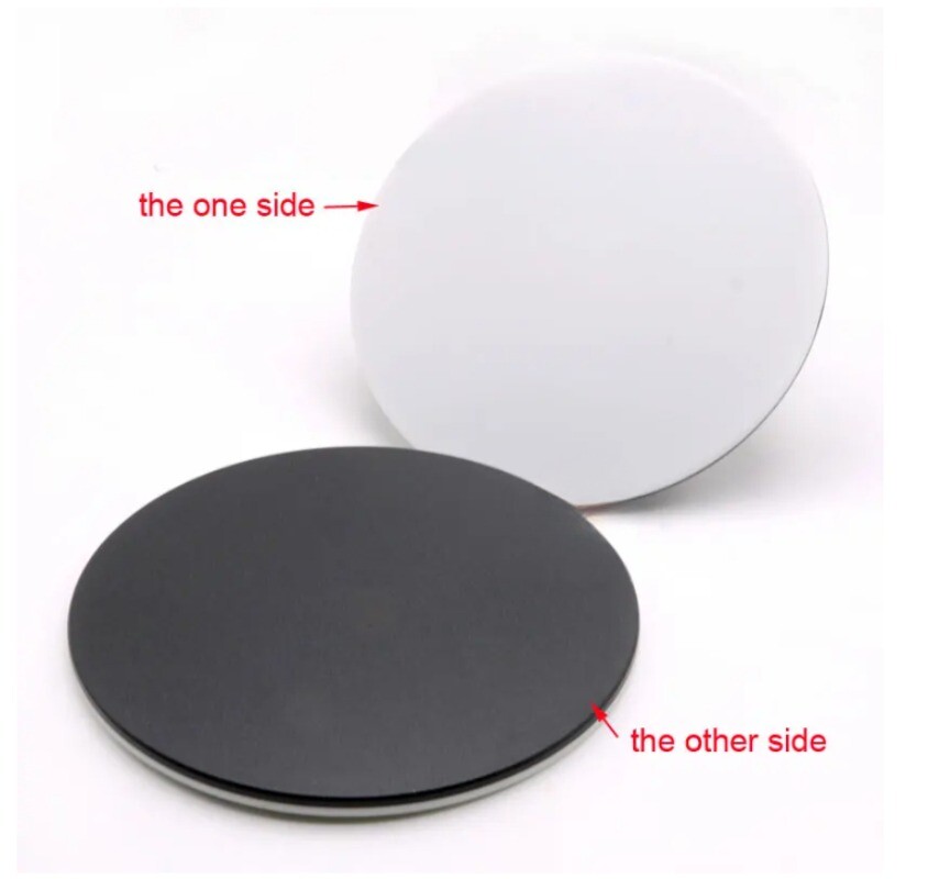 120mm Plastic Round Working Stage White Black Board for Stereo Microscope