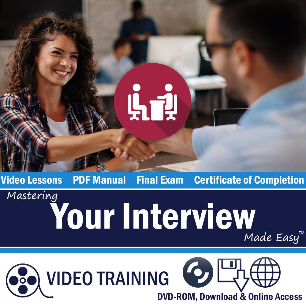 Learn INTERVIEW SKILLS How to Get a job Training Tutorial DVD-ROM Prep Course