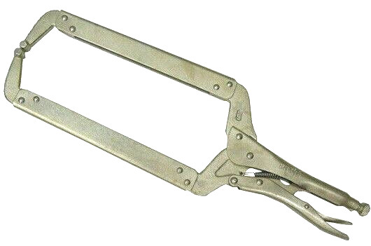 6  pcs 18" Locking C Clamp With Regular Tips Welding Deep Locking Pliers Clamps