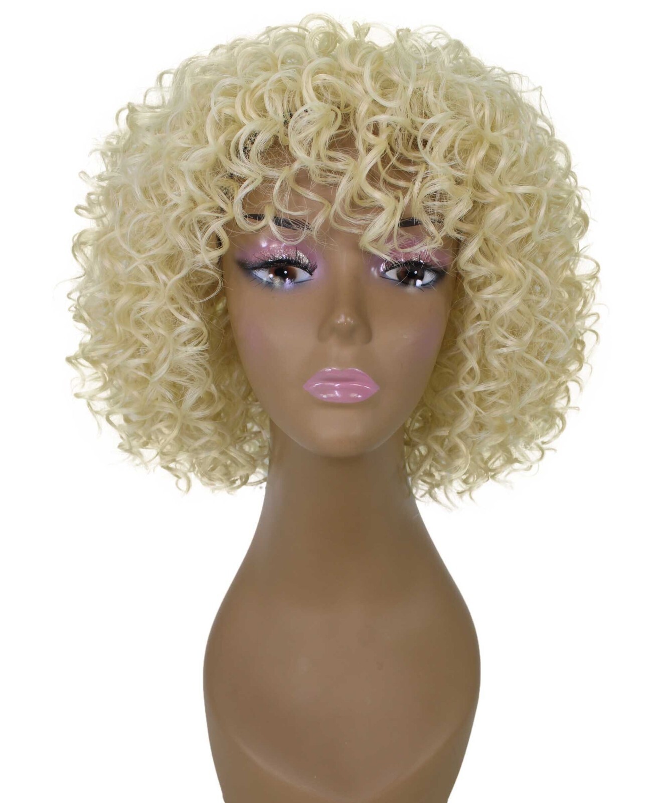 LUXLUXE Gabrielle Curly Pixie 11.5 in Long Full Wig No Lace,BF-0007