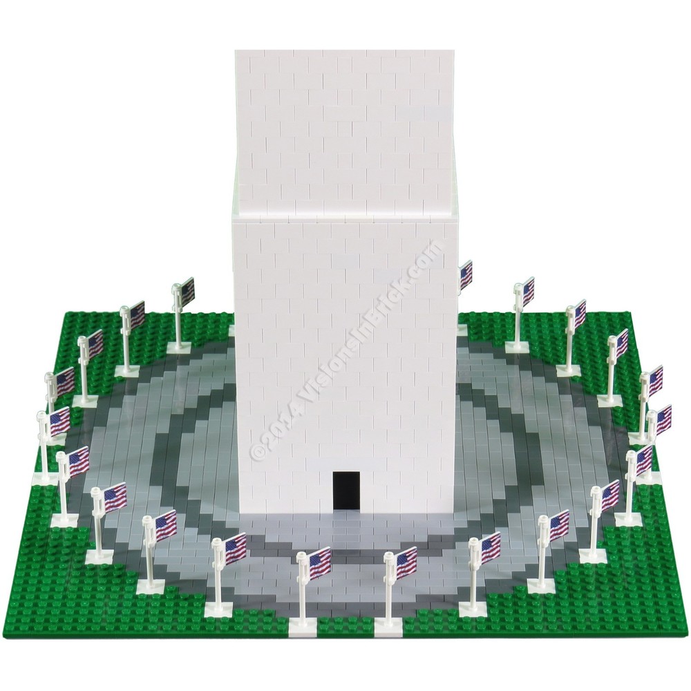 Custom Washington Monument INSTRUCTIONS made for LEGO® pieces