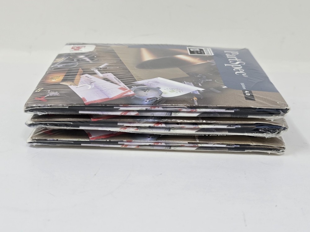 PartSpec Edition 4.0, 4.5, & 5.0 CD-ROM CAD Software Bundle - New & Sealed