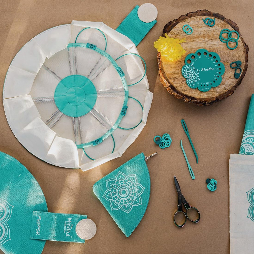 the Mindful Collection Explore Fixed Circular Needles Set 10" (25Cm) | 8 US Size