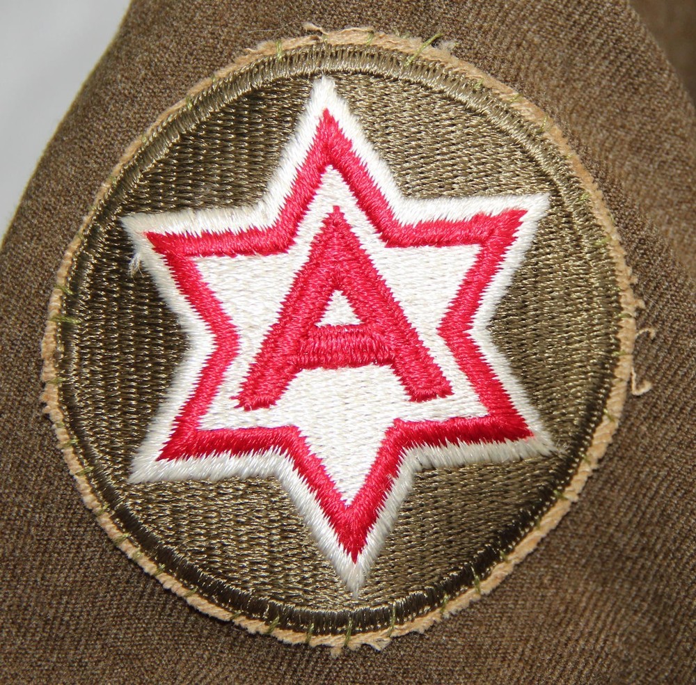 ORIGINAL PRE-WWII 4 POCKET UNIFORM WITH 6TH DIVISION AND INSIGNIA