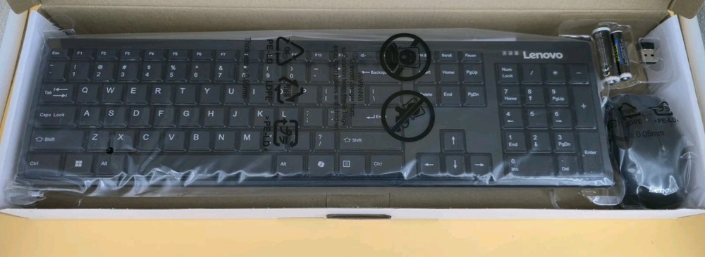 Lenovo 100 USB-A Wireless Combo, New