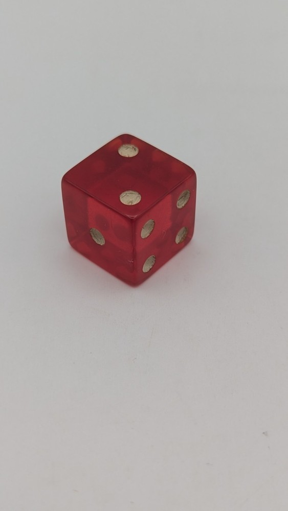 Vintage Cherry Translucent Bakelite Dice