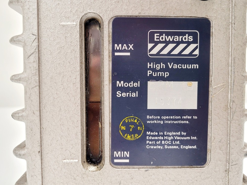 Edwards 18 Rotary Vane Vacuum Pump E2M18