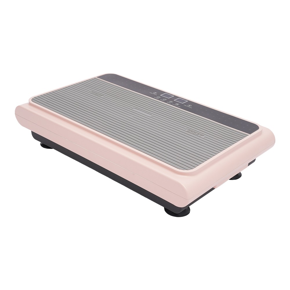 200W Vibration Plate Exercise Machine Whole Body Exercise Remote Control Pink