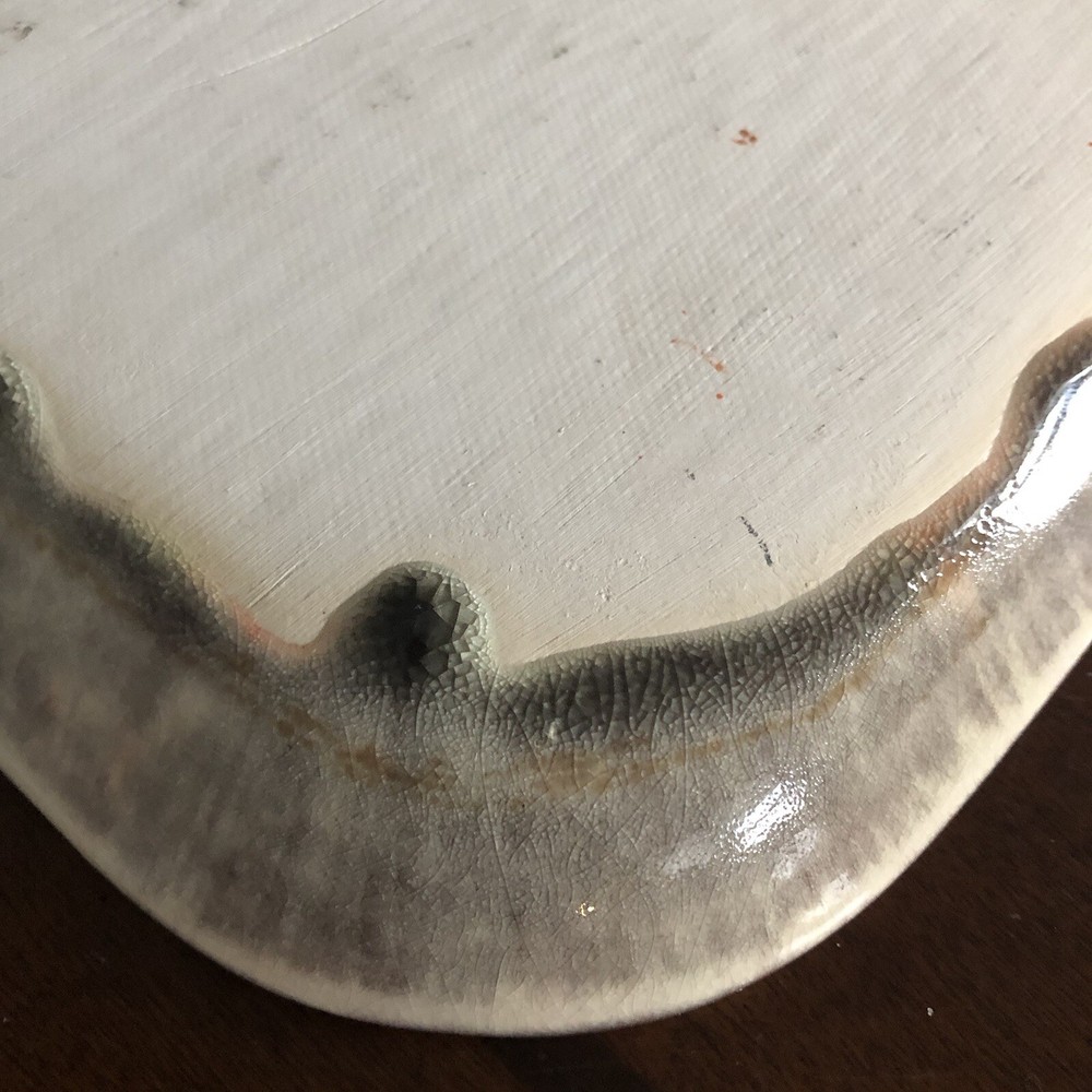 Bantam Tileworks 18” x 8.25” Rectangle Textured Glossy Deep Red Serving Platter