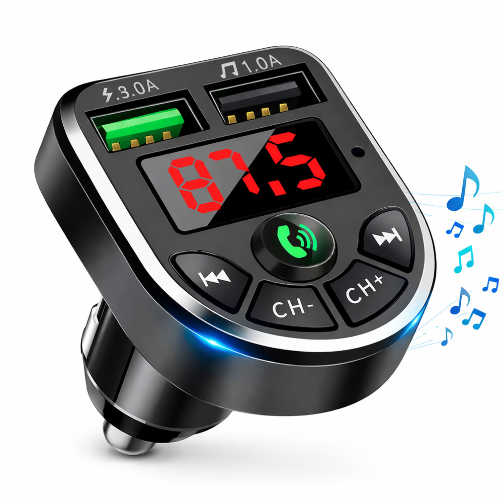 Car Bluetooth FM Transmitter Radio MP3 Wireless Adapter Car Kit USB Chargers