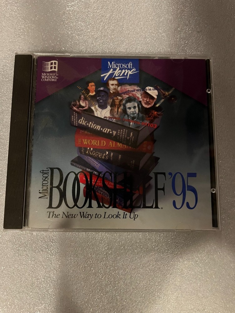 Microsoft Home Bookshelf 95 MultiMedia Reference Library CD-ROM