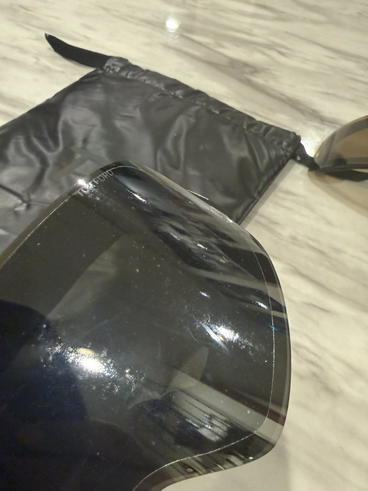 TOM FORD New Shield Ski Goggles Grey FF1124 0001C