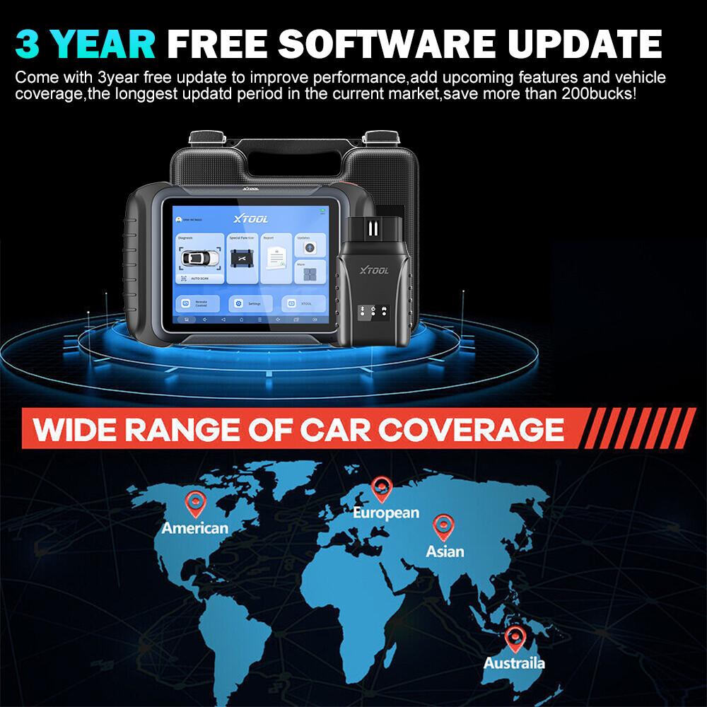 XTOOL USED D8W Wireless Auto Full System Diagnostic Scanner Topology Mapping