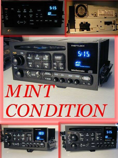 1995-2002 Chevy Silverado Tahoe GMC YUKON XL SIERRA 1500 CHEVY RADIO CD PLAYER
