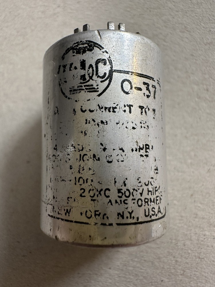 Vintage UTC O-37 Transformer Rare