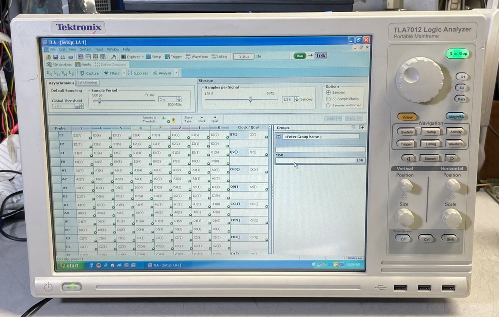 Tektronix TLA7012 Portable Logic Analyzer Mainframe with TLA7AC4 module