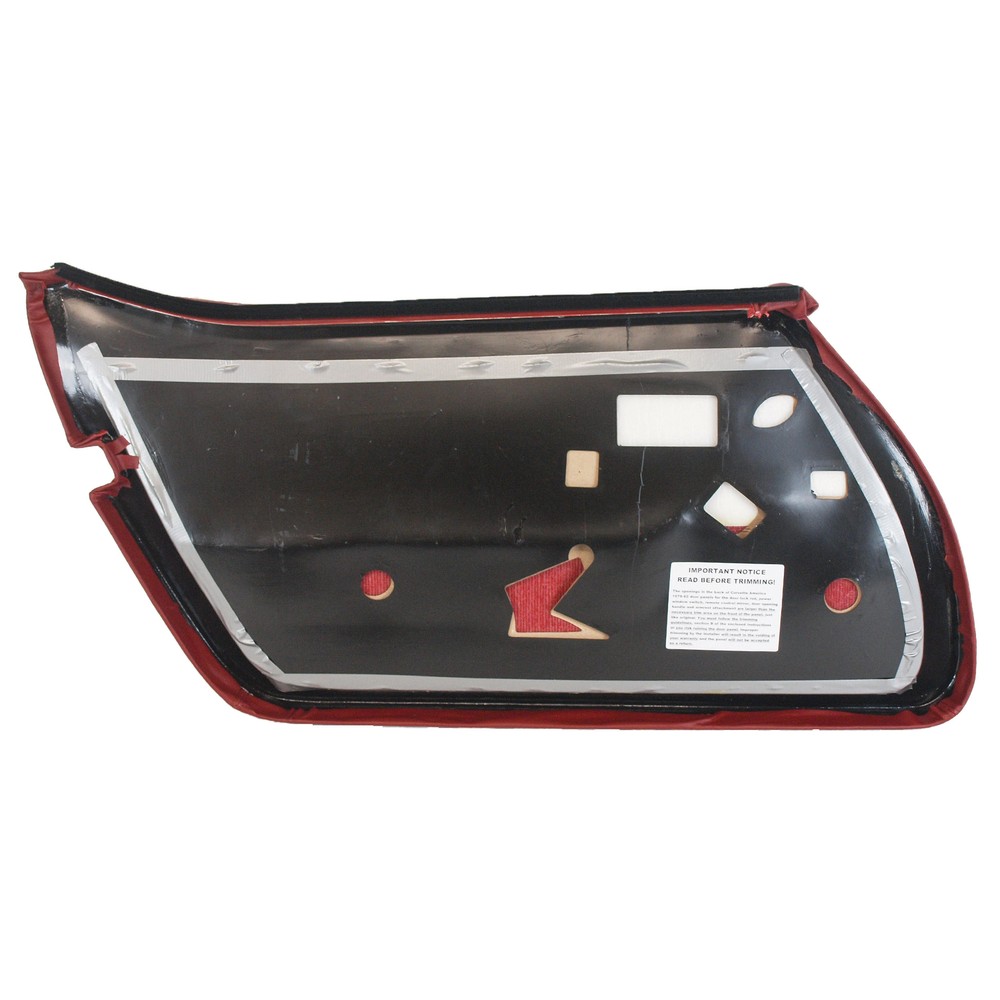 Corvette C3 Leather Door Panel Red RH 1982