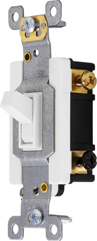 GE 42161 3-Way Toggle Switch, White