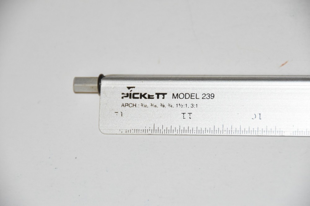 Pickett Rapid Rule 12" Architecture Adjustable Triangular Scale Model #239 ruler
