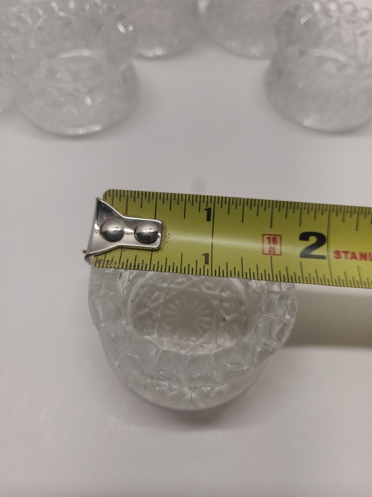 Vintage L E Smith (16) Open Salts, Salt Cellars Glass