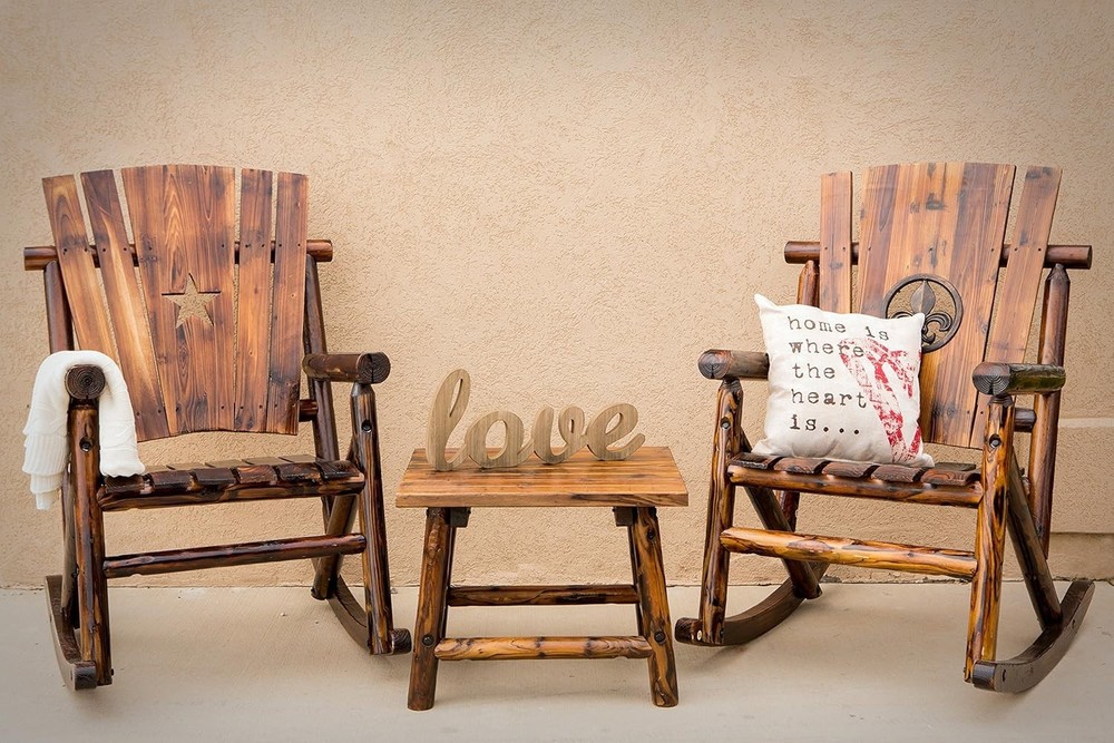 Char-Log Single Rocker with Star