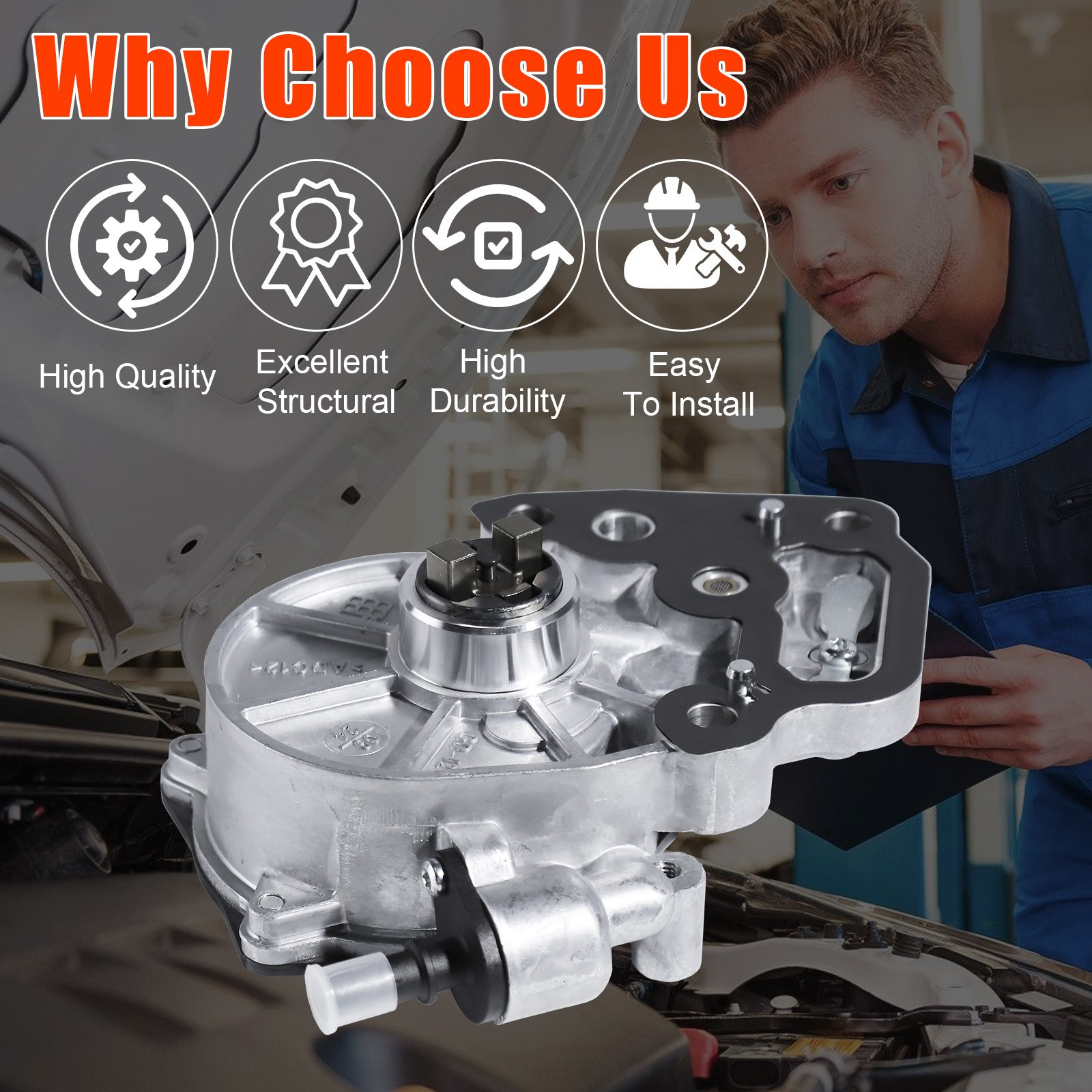 NEW Vacuum Pump Brake Booster For Chevrolet Malibu 1.5L 2016-2022 Equinox 1.5L