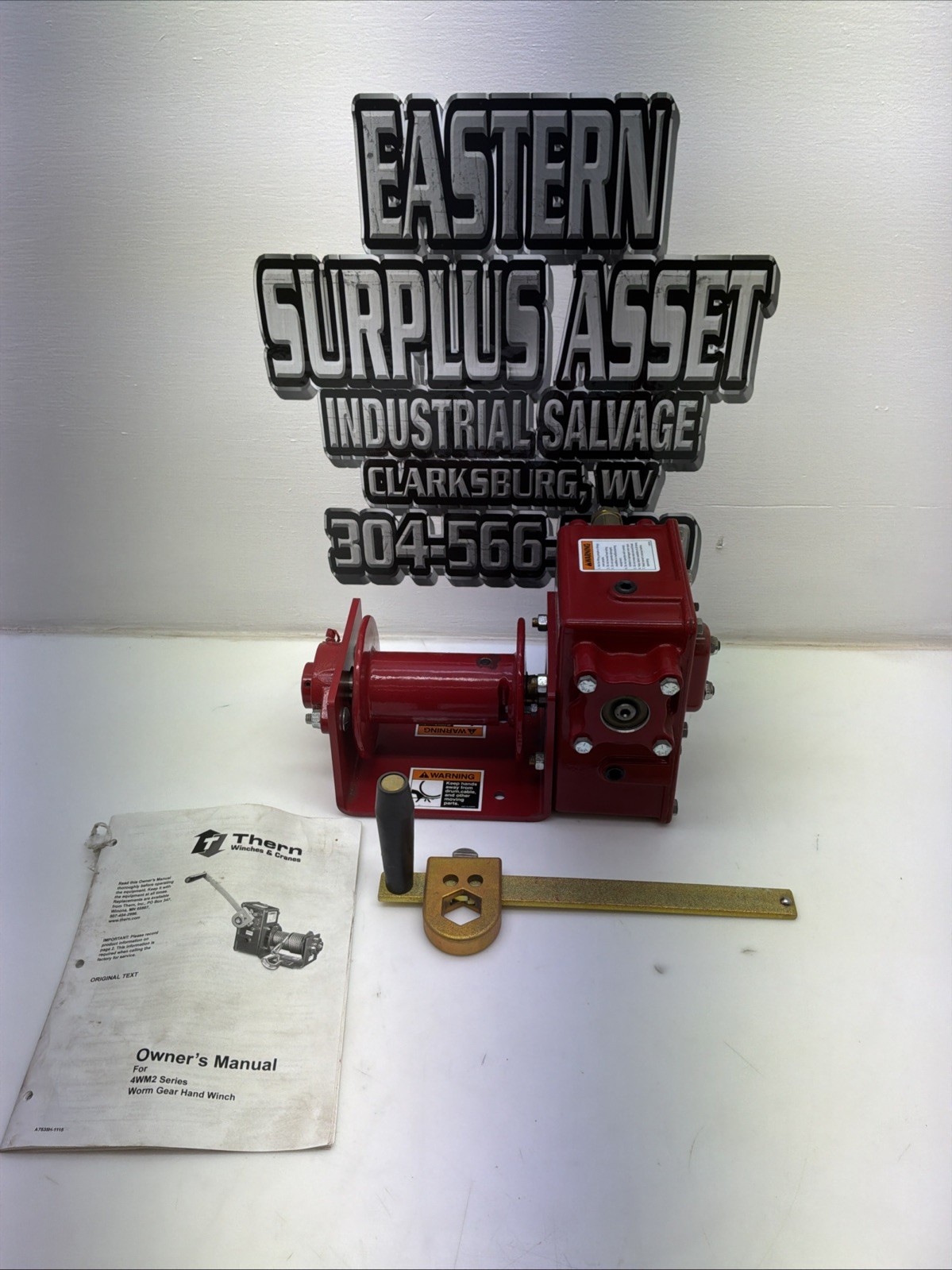 Thern Worm Gear Hand Winch 4WM2 NIB