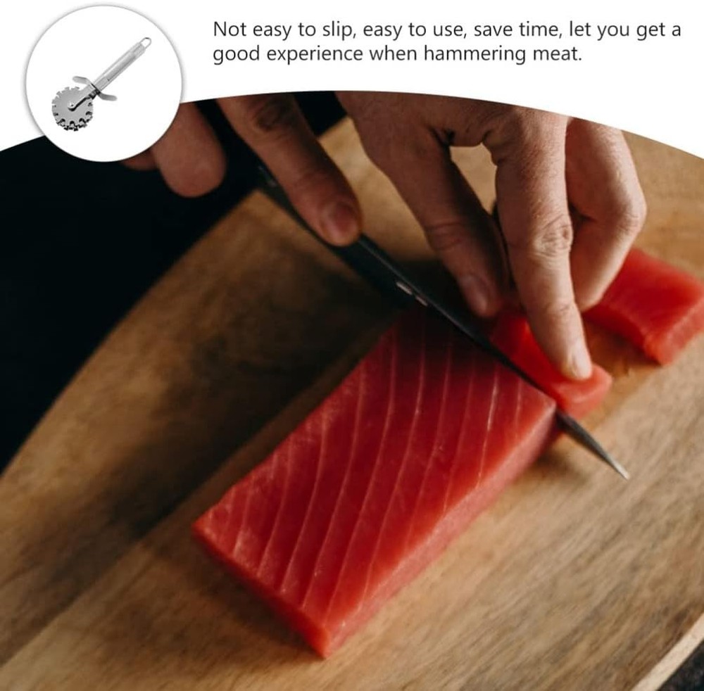DOITOOL Meat Tenderizer Stainless Steel Rolling Tool, Meat...