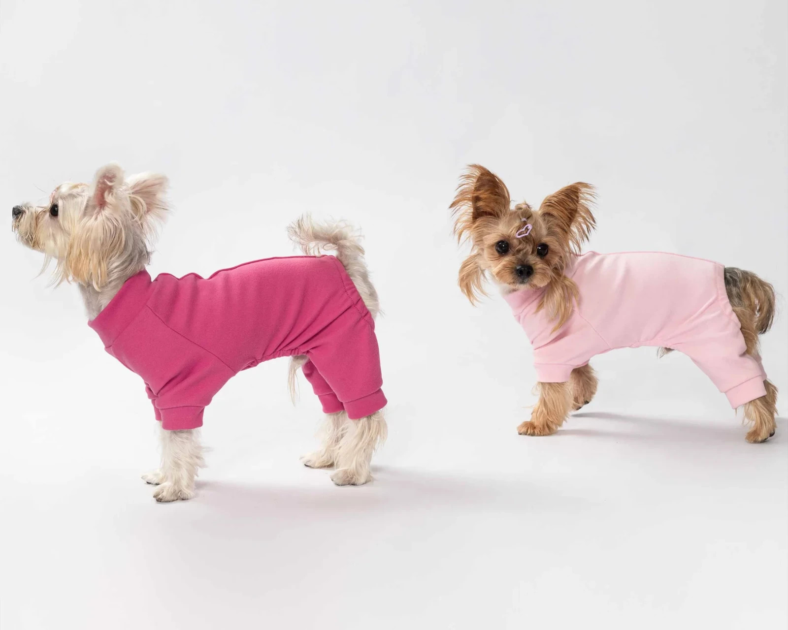 Pack of 2 FitWarm Pink Thermal Dog Pajamas Sleepwear Pink & Rose Size XS-L NEW