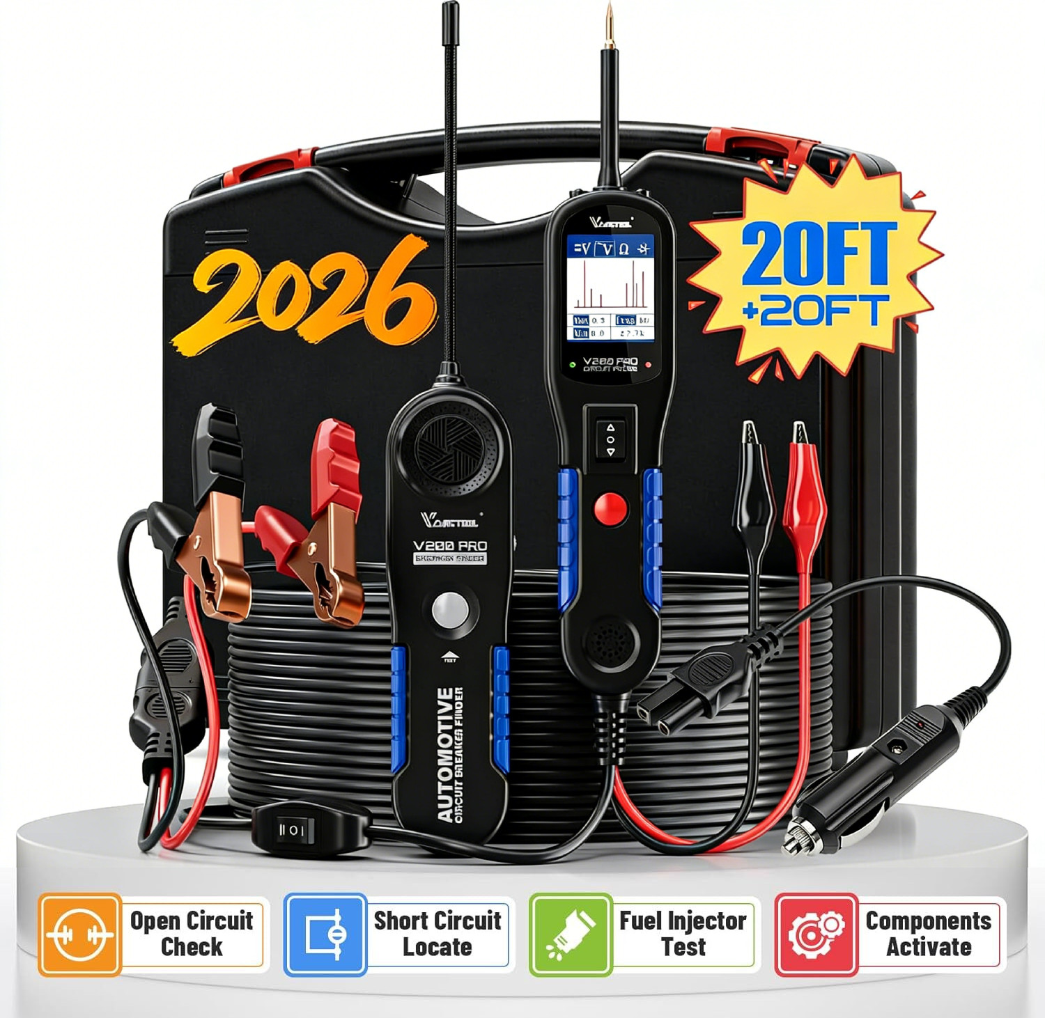 VDIAGTOOL V200Pro PowerScan Circuit Tester Electrical Power Probe Tool 12V/24V